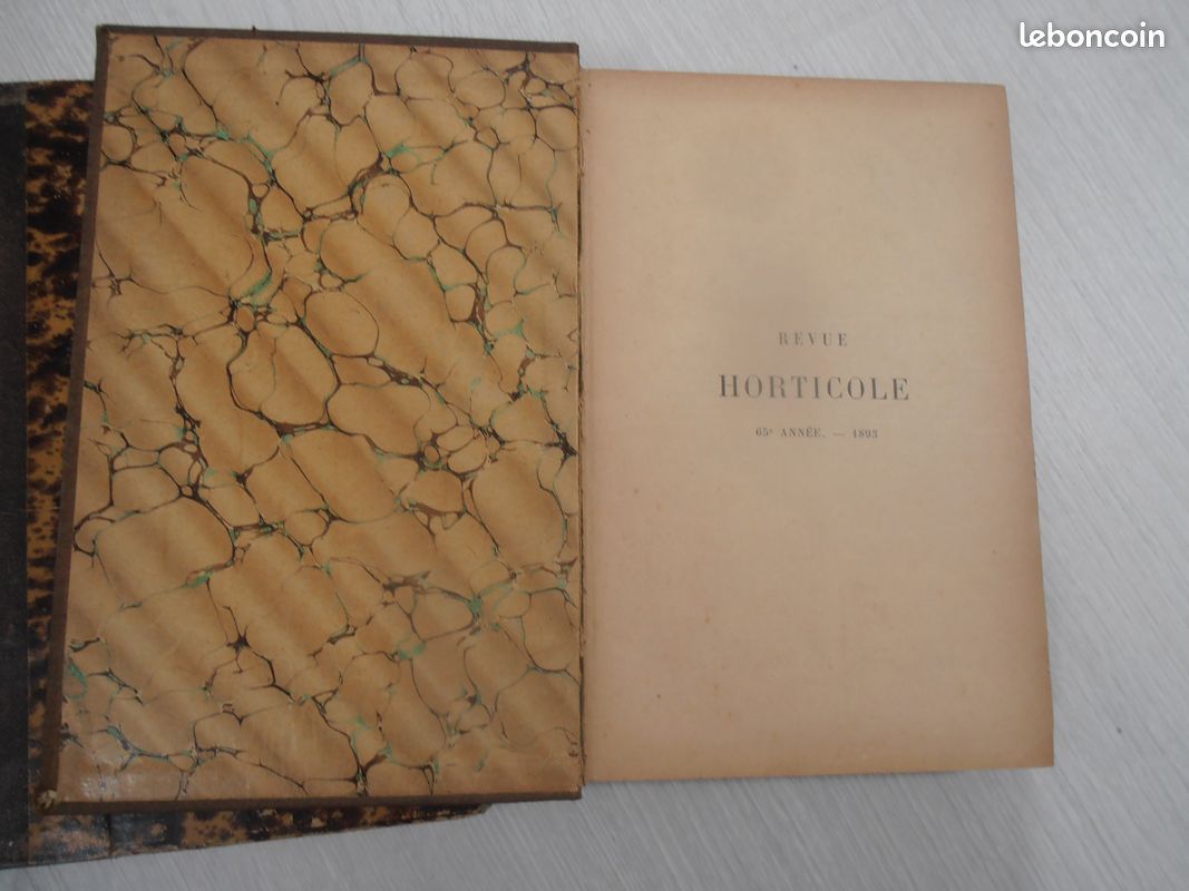Livre revue horticole ancienne (image 1)