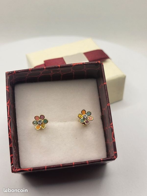 Boucles d'oreilles en argent 925 cadeaux de Noël (image 1)