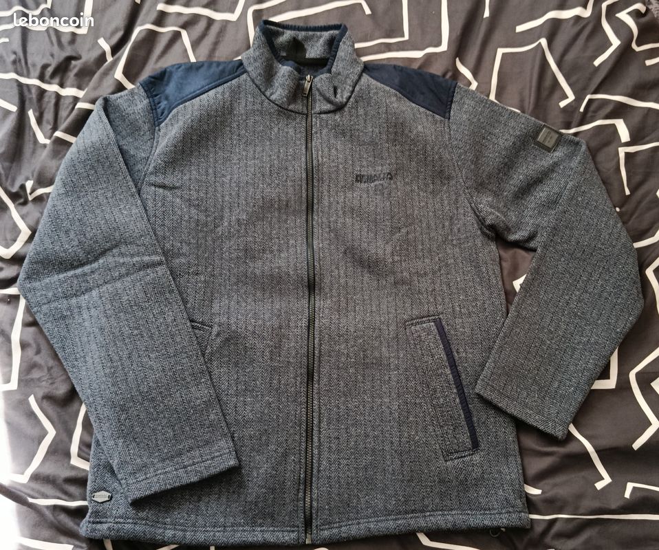Pull Polaire Regatta Homme – Gris, Taille L – 1/4 Zip, Col Montant – Idéal Rando Et Casual
