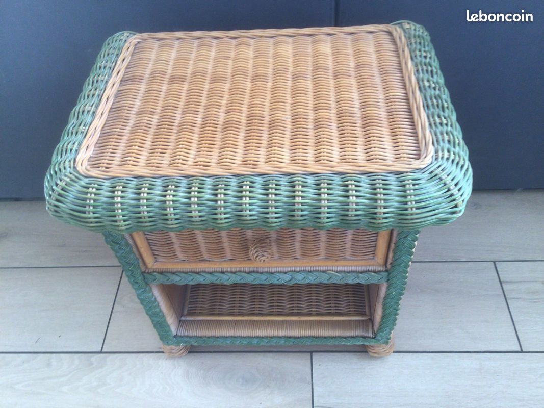 Tables de chevet en rotin (image 2)