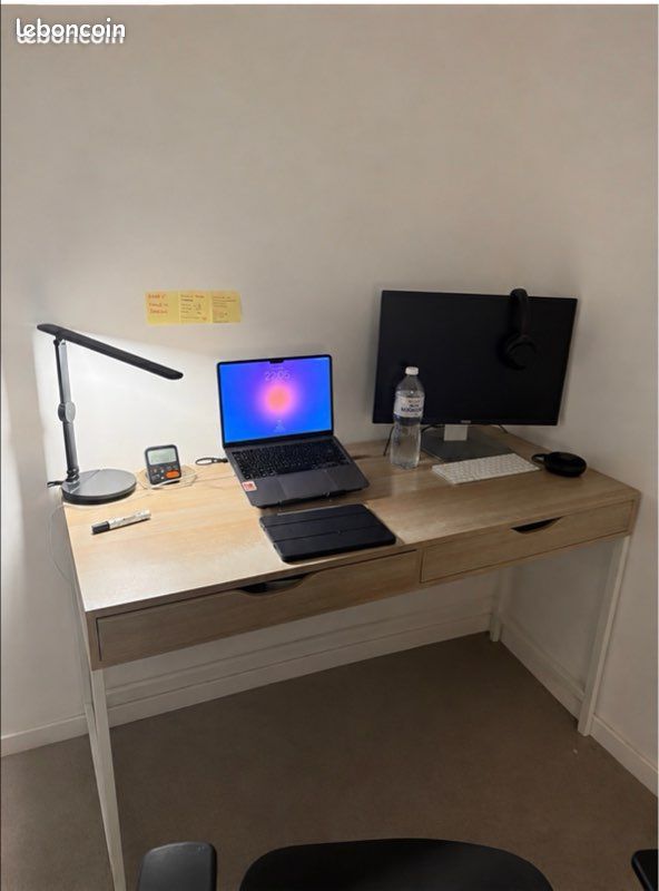 Grand bureau ALEX IKEA (132x58) (image 1)