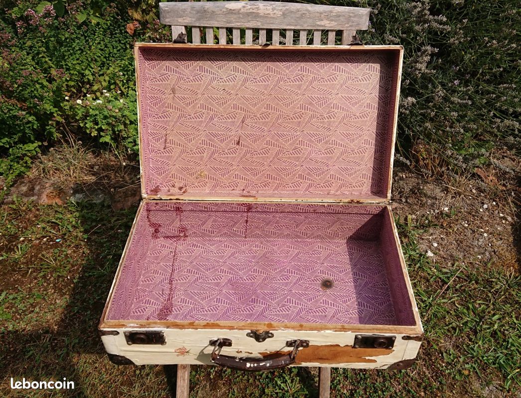 Valise bois carton ancienne Décoration