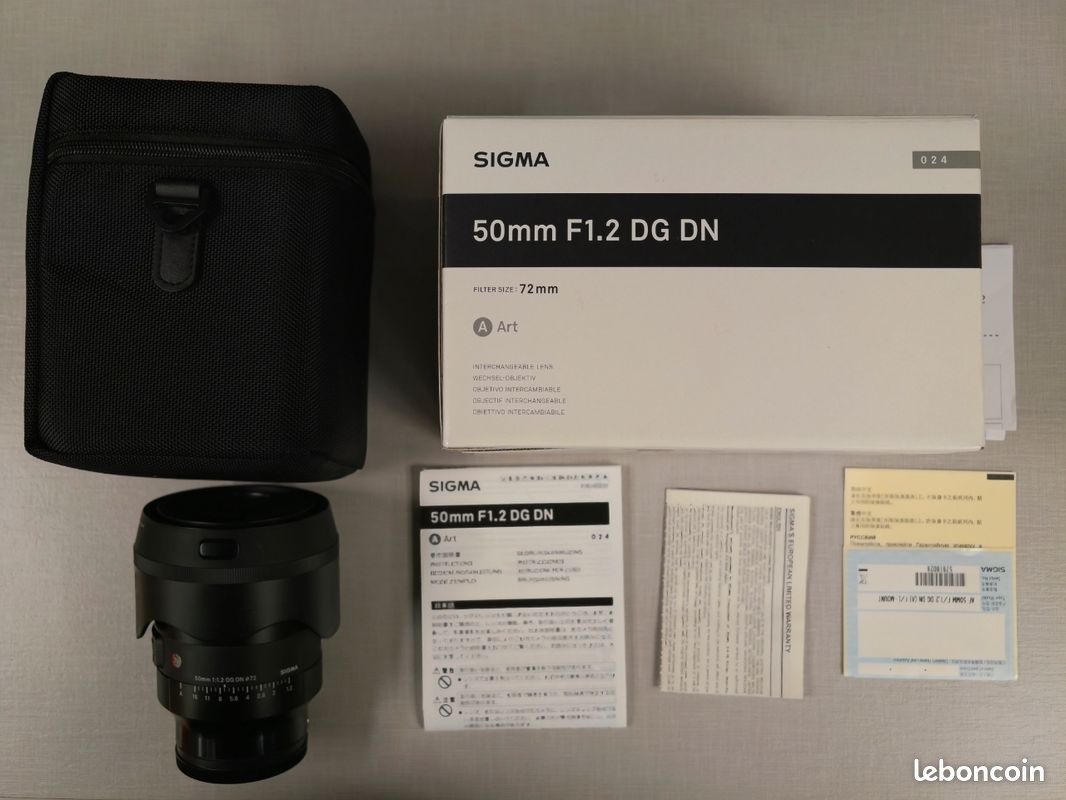 Sigma 50 mm f/1.2 dg DN L mount (image 1)