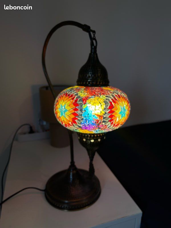 Lampe de table mosaïque turque (image 2)