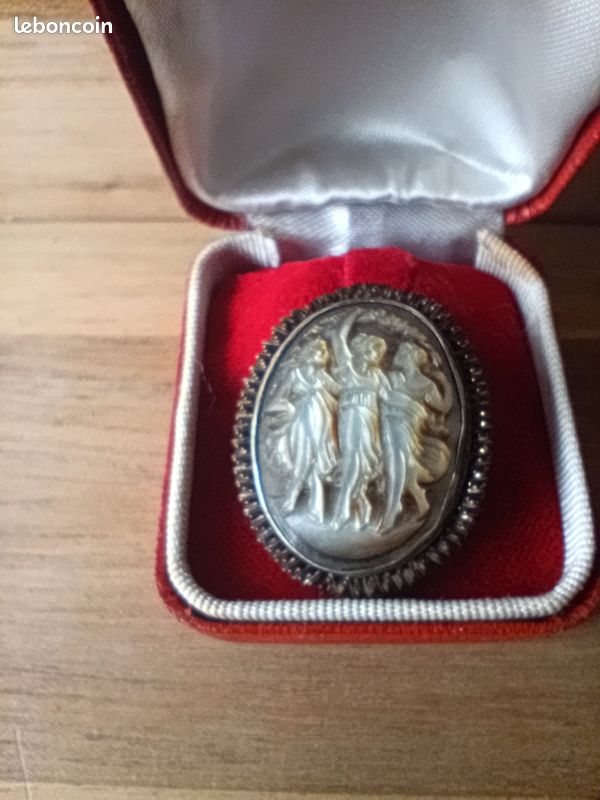 Médaille Nacre Vierge Ancienne