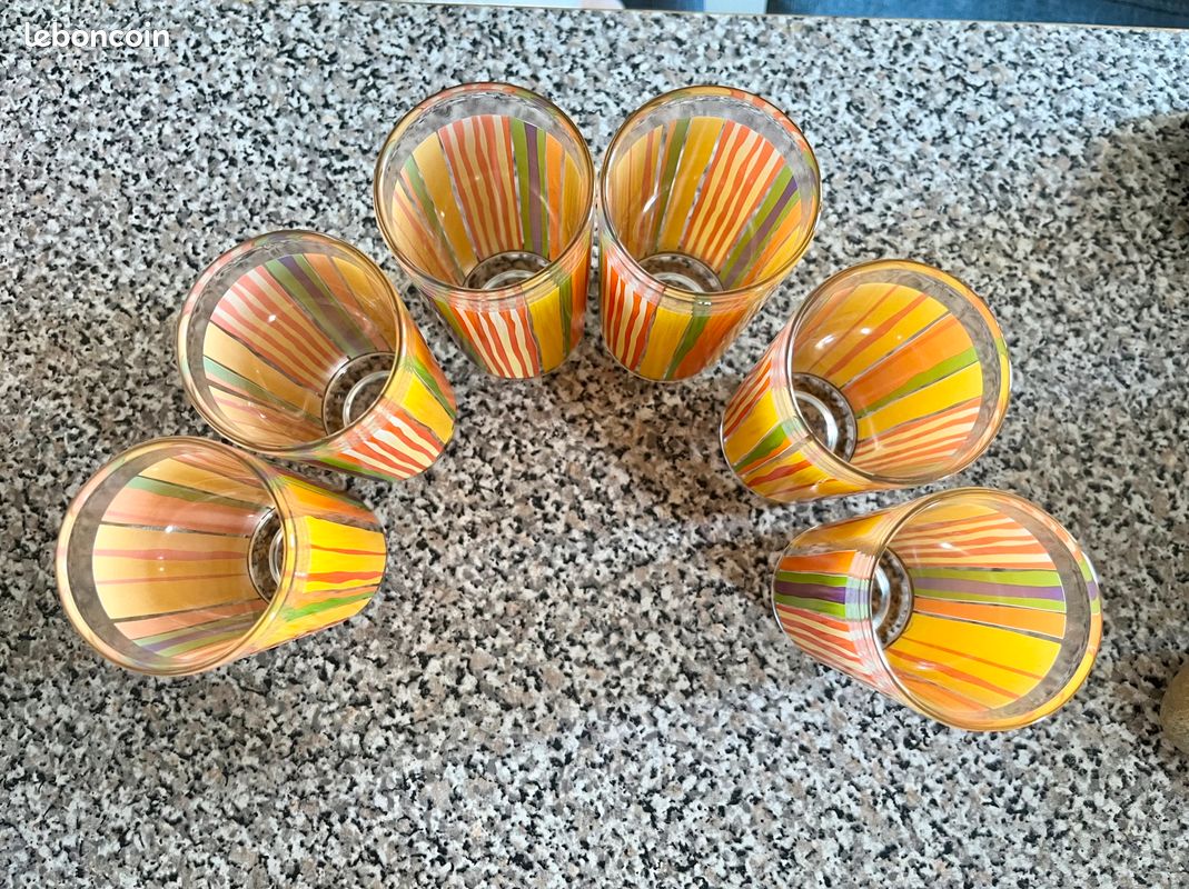 Verres à eau couleurs d’été (image 2)