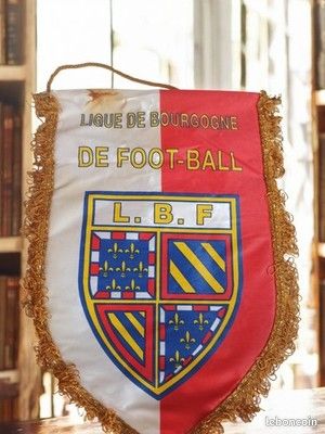 Fanion Vintage FFF District De L'Isère - Football Français - Avant 2000 - Pennant/wimpel En Très Bon état