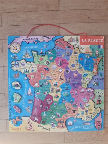 Janod - Puzzle France Magnétique - Nouvelles régions 