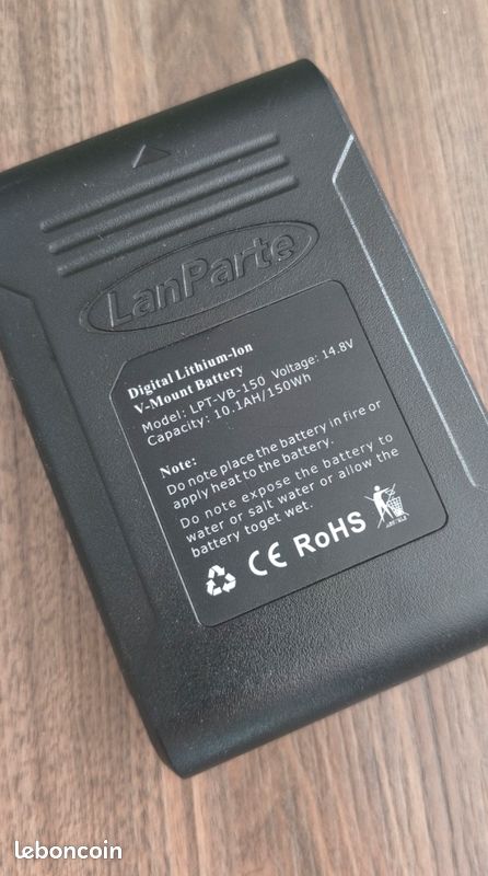 Batterie Lion VB150, 10400mAh autonomie Lanparte Sony (image 3)
