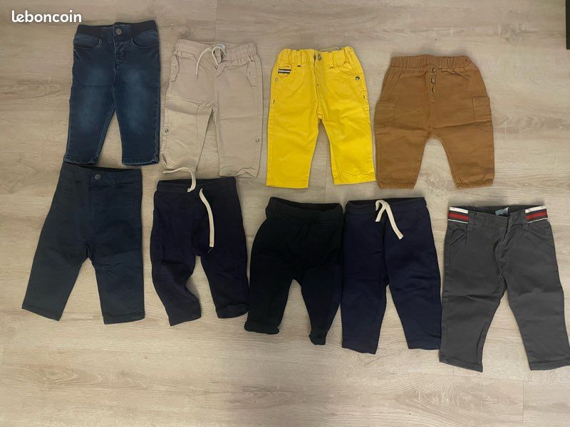 Gros lot vêtements bébé garçon 6 mois été / mi saison 55 pièces (image 4)