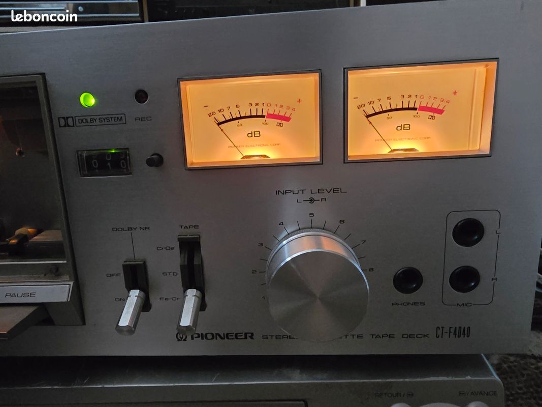 Platine K7 vintage Pioneer CT F4040 - Photo, audio & vidéo