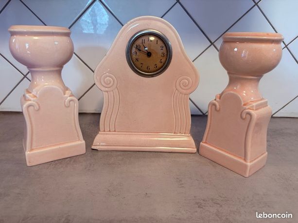 Ancienne Pendule HANGARTER Assiette Céramique France Années 70 Vintage #C201 - France Ancienne Pendule HANGARTER Assiette Céramique France Années 70 Vintage #C201 - France