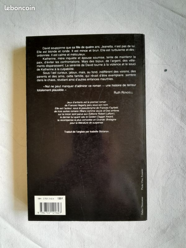 1992 : "Jeux d'enfant" par Frances Hegarty (image 2)