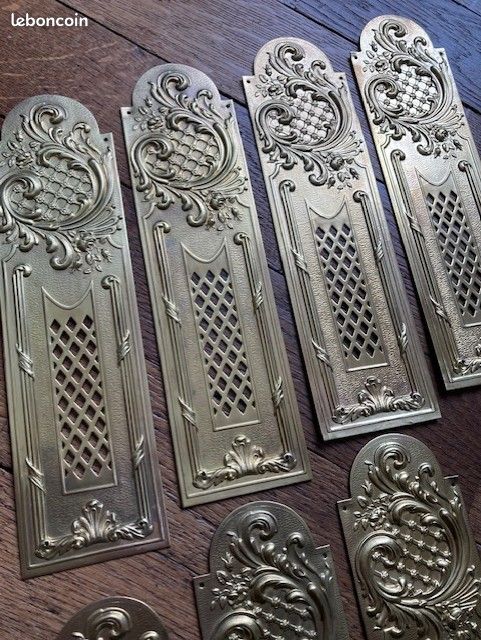 Ensemble de plaques de propreté - style Louis XV - château - maison de maître (image 1)
