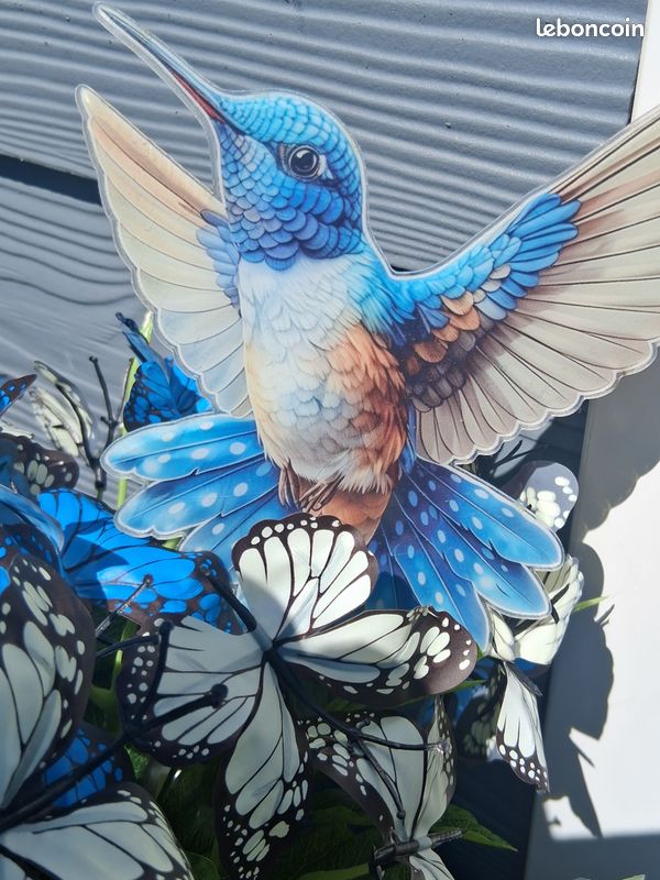 Décorations Murales oiseaux bleus (image 5)