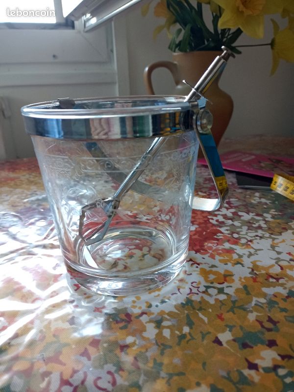 Seau et pince à glaçons vintage (image 1)