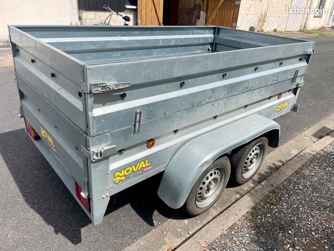 Remorque NOVAL 2,50x1,30 fond bois (image 3)