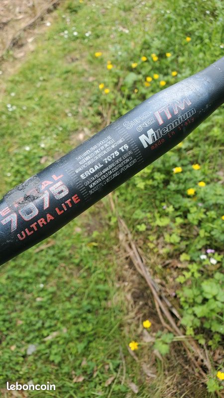 Cintre ITM 42cm Aluminium Noir – Vintage Pour Vélo De Course, Made In Italy