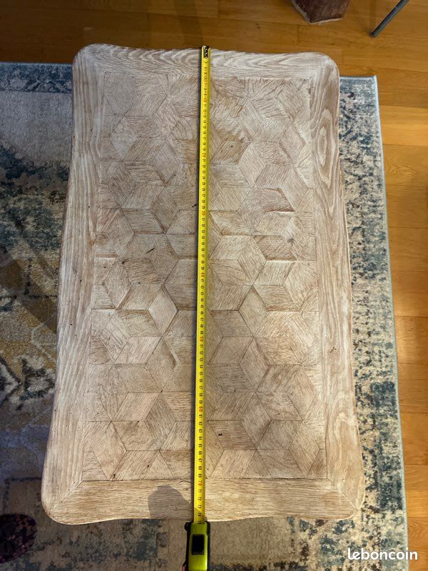 Petite table en bois marqueterie (image 4)