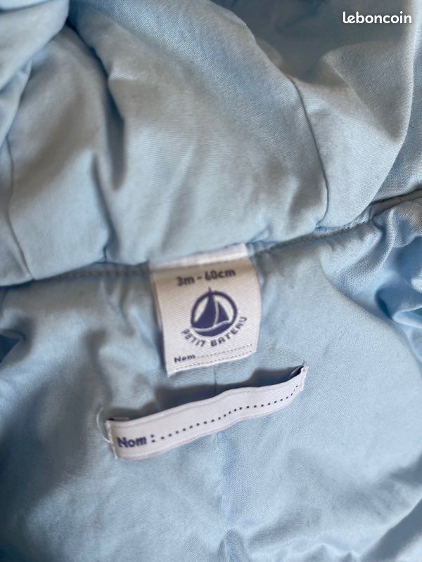 Bombipilote petit bateau 3 mois bleu clair (image 3)