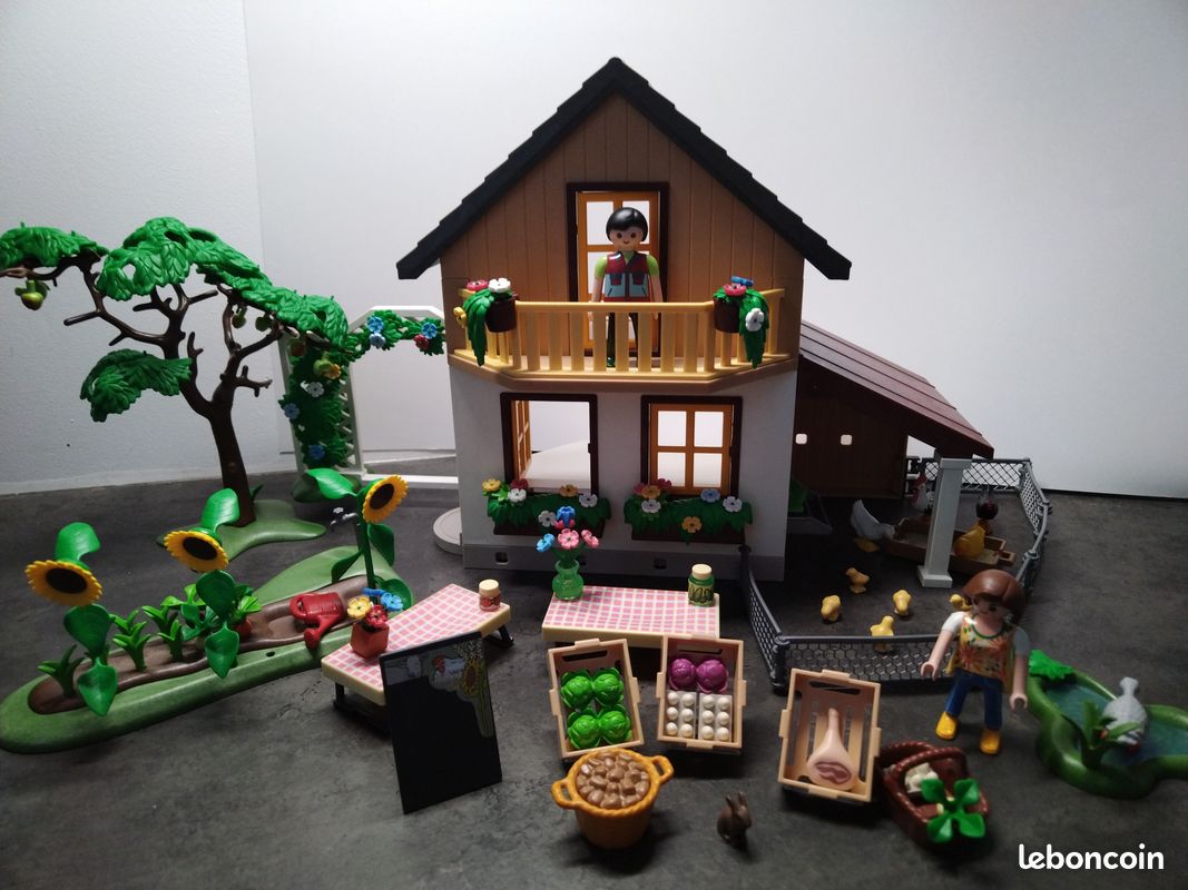Playmobil 5120 - Maison Des Fermiers Et Marché - Vintage - Occasion