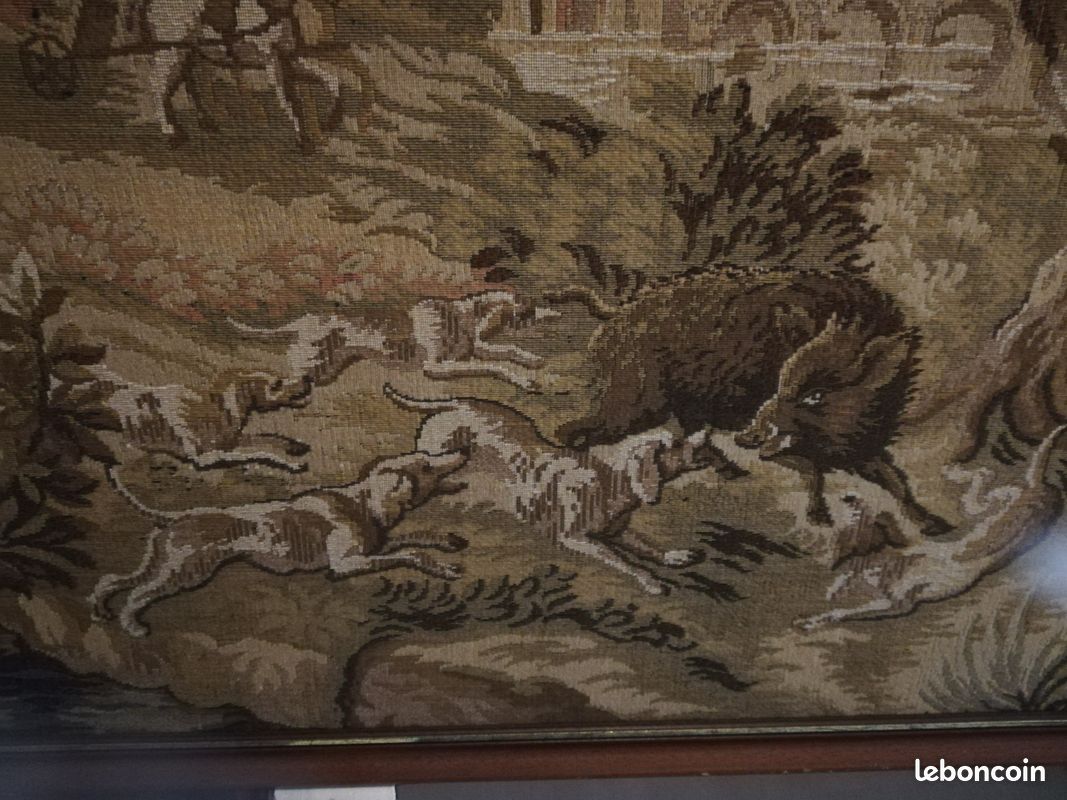 Grande tapisserie scène chasse (image 4)