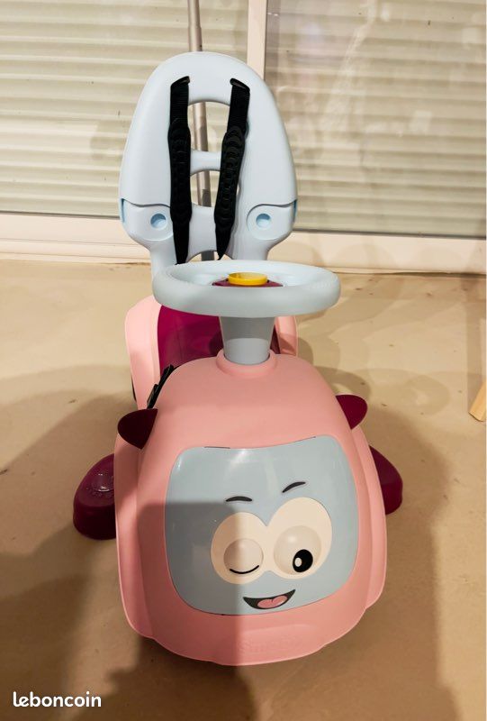 🚗 Porteur Smoby Maestro Balade – en – Rose Jeux Jouets