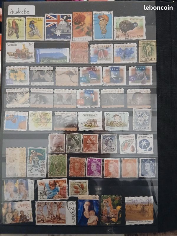 Timbres Danemark, Australie, Norvège, Pays Bas, Chili, Russie, Maroc, Algérie.... (image 2)