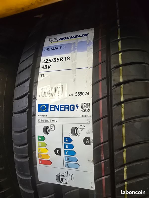 2 pneu neuf 225/55R18 98V MICHELIN PRIMACY 3 DOT2024 (image 2)