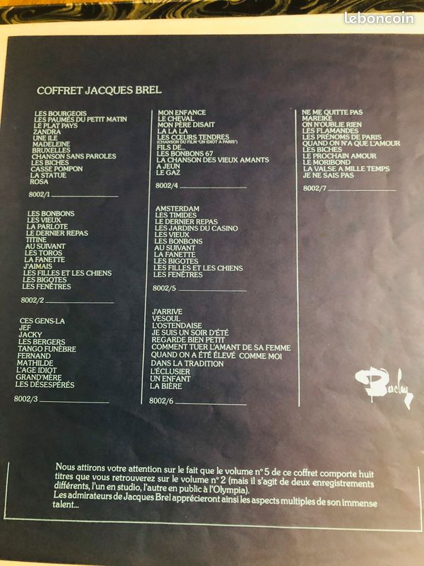 Livre et coffrets vinyle (image 2)