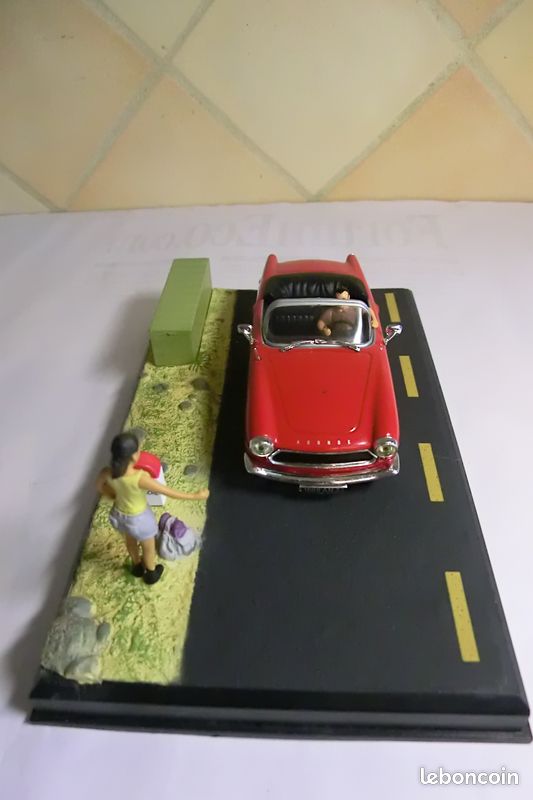 ALTAYA LA ROUTE Bleue Diorama Simca Oceane Cabriolet 1/43 EUR 8,00