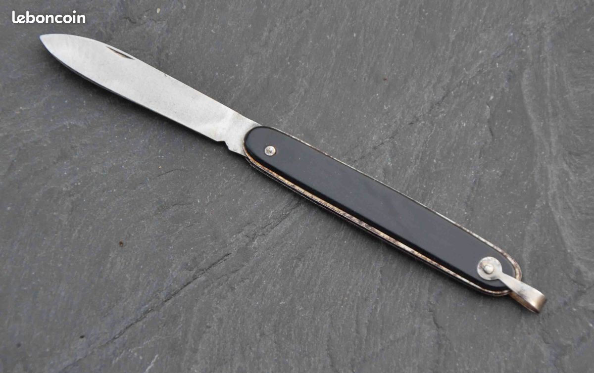 Couteau canif de poche de berger corse pliant bois de Teck le Bougna