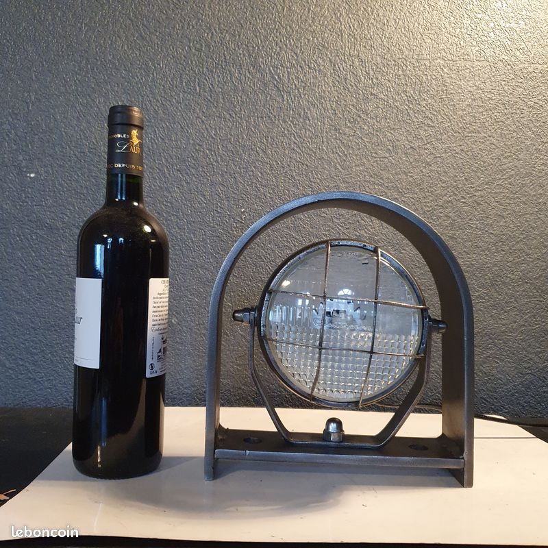 Lampe Industrielle EOW Vintage – Aluminium Poli, Grille Nickelée, Allemagne 60's