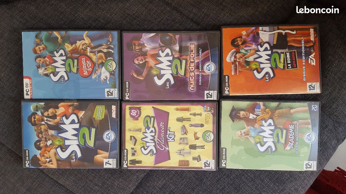 Les Sims 2 - lot de 6 jeux - PC CD-ROM (image 1)
