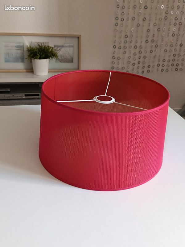 Abat-jour plafonnier rouge (image 1)