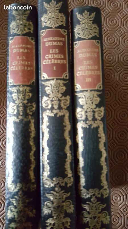 Les crimes célèbres d'Alexandre Dumas. 3 volumes (image 1)