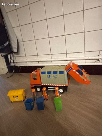 PLAYMOBIL , 4418 camion poubelles, éboueurs, recyclage EUR 28,00 - FR