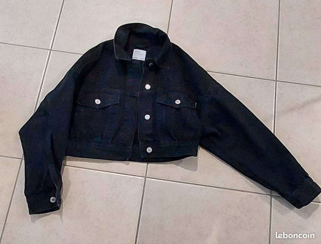Veste en jean courte Bershka Vêtements