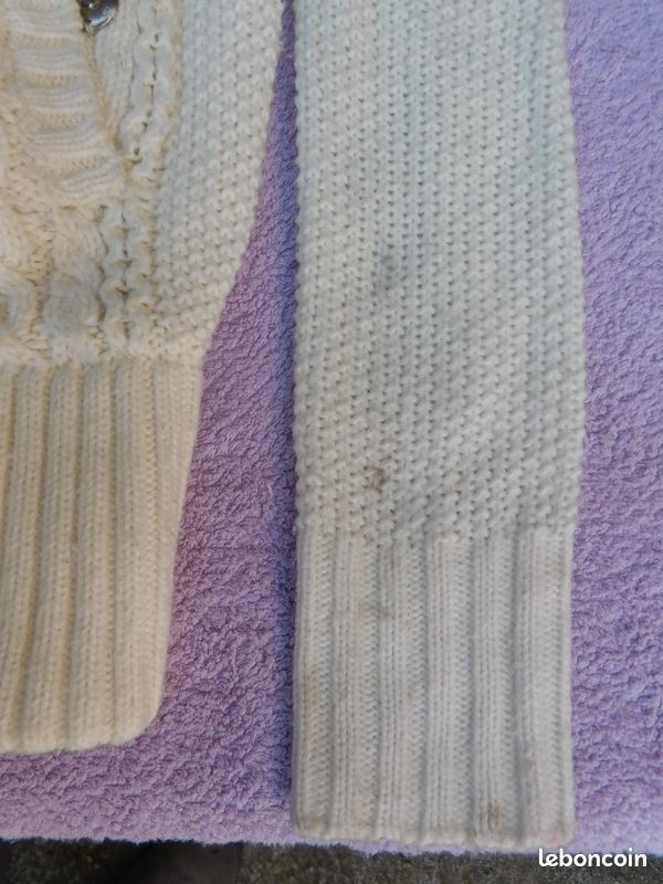 Manteau en laine blanc (image 2)