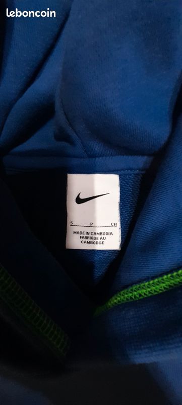 Sweat nike bresil Bleu Taille S Logo brodé (image 5)