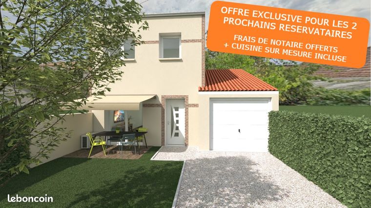 Maison T4 neuve avec jardin privatif et garage
