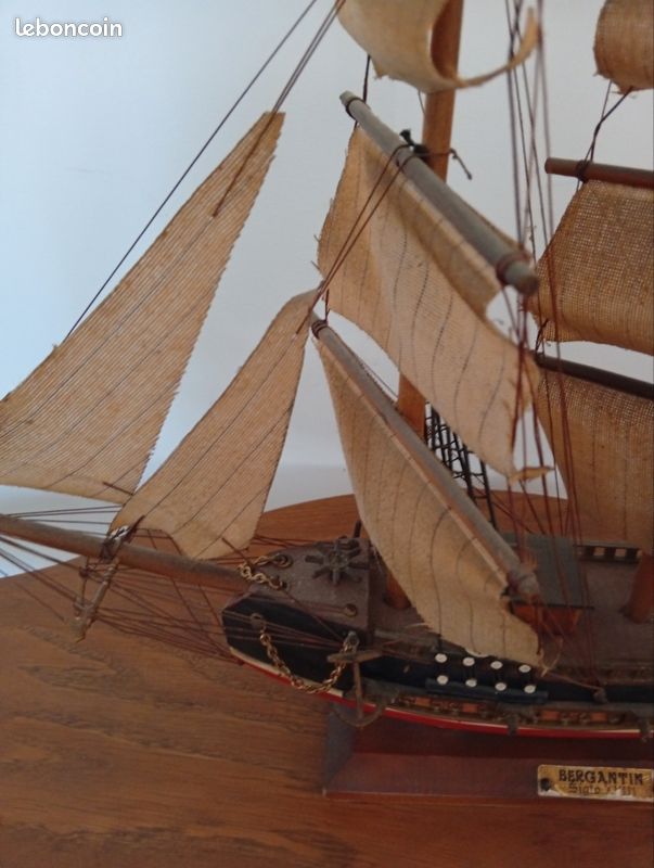 Maquette bateau ancien Bergantine décorative (image 4)
