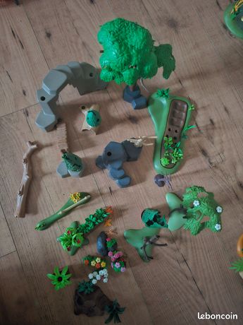 Grand Arbre Playmobil Chêne Foncé, 21 Cm, Forêt Chevalier, Références 6464 3627, Rare