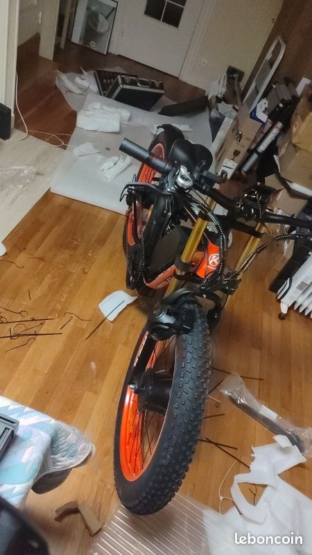 Vélo VTT fatbike Fat bike électrique double moteur 2000w (image 2)