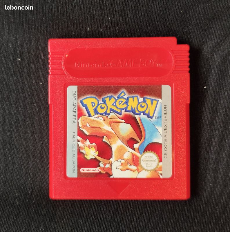 POKÉMON VERSION ROUGE - CARTOUCHE SEULE 100% ORIGINALE GAMEBOY FAT PAL