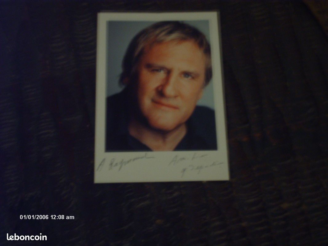 Autographe: Gérard Depardieu - Collection