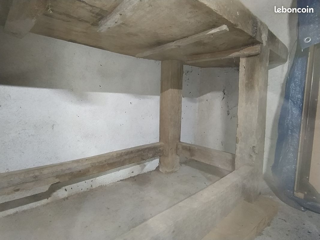Etabli ancien en bois 195x70x72 (image 5)