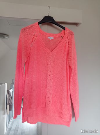 Pull Cardigan Vintage Phildar - Gris/Beige - Taille XL - Occasion Très Bon État