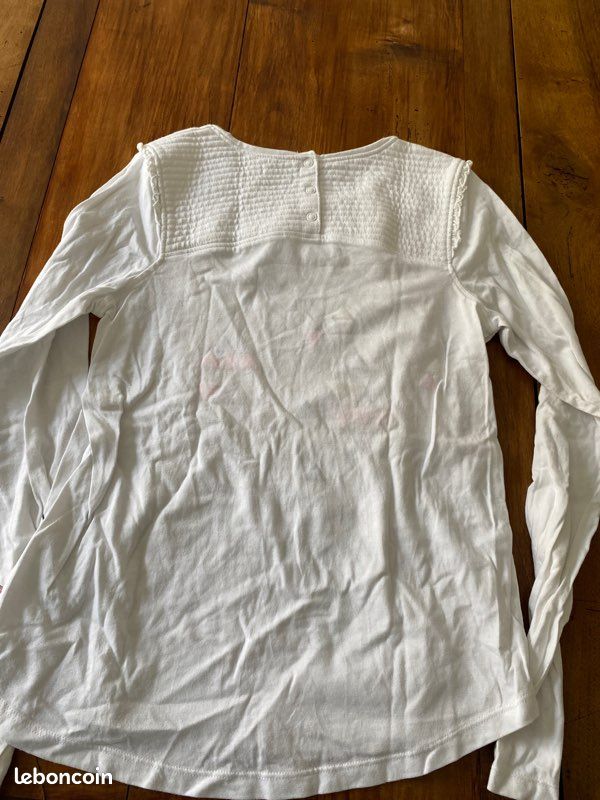 T shirt manches longues fille 12 ans Dpam (image 4)
