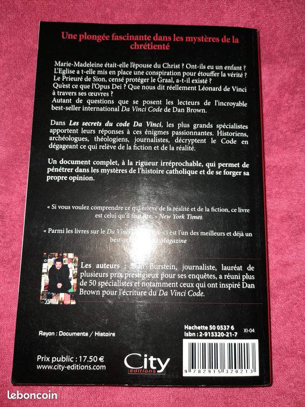 Md78-663-Livre les secrets du code Da Vinci (image 2)